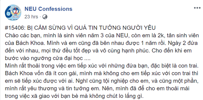 Qu&aacute; tin tưởng người y&ecirc;u, ch&agrave;ng trai bị cắm sừng 2 th&aacute;ng m&agrave; kh&ocirc;ng hề hay biết - Ảnh 1.