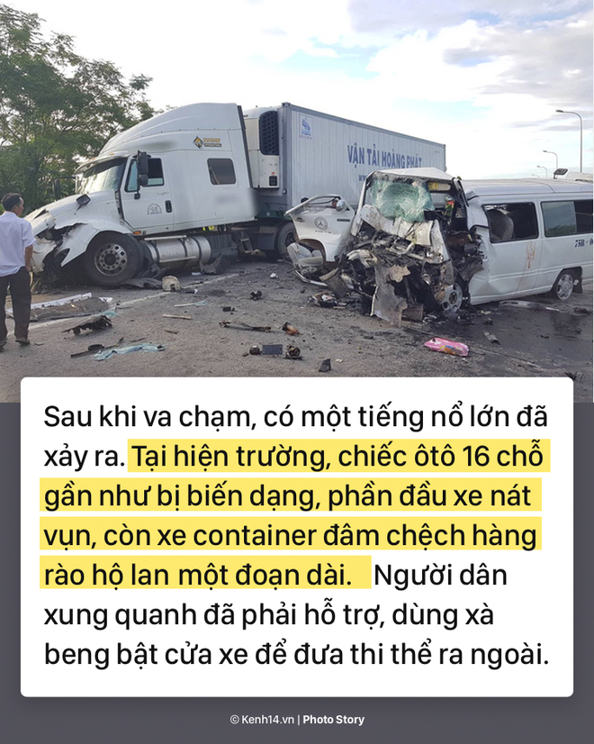 To&agrave;n cảnh vụ tai nạn thảm khốc: Xe rước d&acirc;u đ&acirc;m v&agrave;o xe container khiến 13 người tử vong - Ảnh 4.