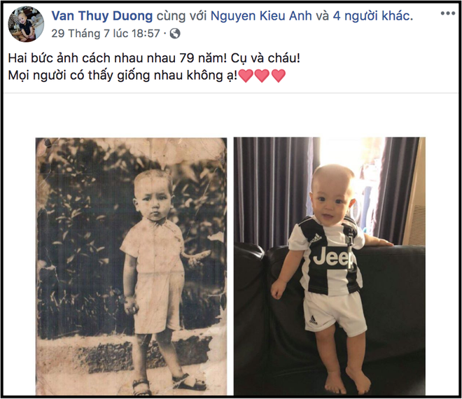 Ca nương Kiều Anh thích thú khoe ảnh con trai đầu lòng giống hệt ông xã hồi nhỏ - Ảnh 2.