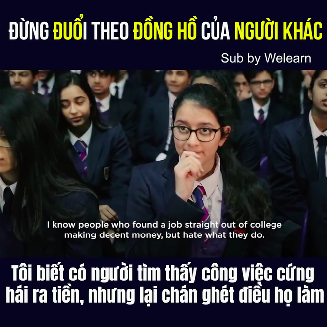 Đừng đuổi theo đồng hồ của người khác: Bài nói chuyện khiến hàng triệu người trẻ cảm thấy nhẹ nhõm hơn về tương lai - Ảnh 3.