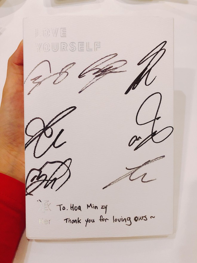 ARMY ghen tỵ chưa, Hoà Minzy được tặng album có chữ ký của BTS rồi nhé! - Ảnh 5.