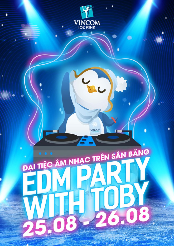 Trải nghiệm trượt băng tr&ecirc;n nền &acirc;m nhạc EDM tại s&acirc;n băng lớn nhất Việt Nam c&ugrave;ng &ldquo;EDM Party with Toby&rdquo; - Ảnh 5.