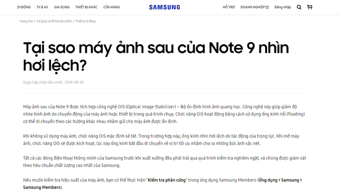 Nhiều người tá hỏa vì Galaxy Note 9 mới tinh đã lệch camera, Samsung lên đăng đàn sự thật ngay lập tức - Ảnh 2.