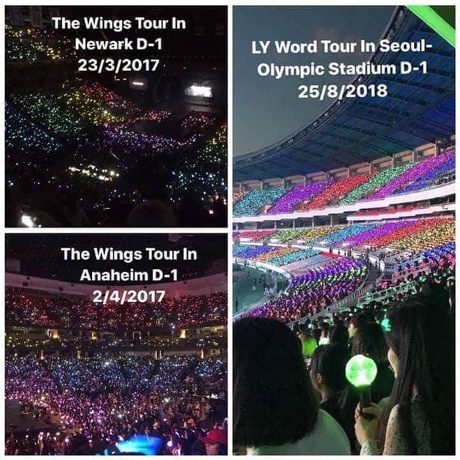 Nghi vấn ARMY đạo nhái biển lightstick cầu vồng độc quyền EXO-L trong tour diễn mới nhất của BTS - Ảnh 4.