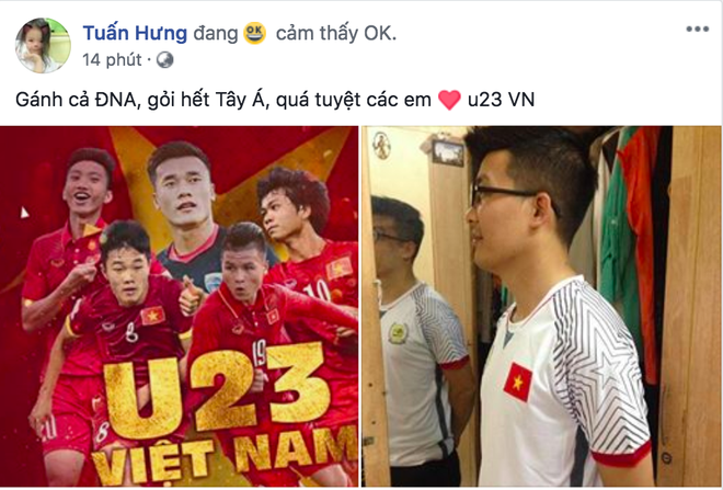 Sao Vbiz vỡ oà sung sướng khi Văn Toàn ghi bàn, đưa Việt Nam vào bán kết ASIAD 2018 - Ảnh 5.