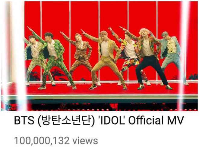 Tự ph&aacute; vỡ kỉ lục của ch&iacute;nh m&igrave;nh, Idol (BTS) trở th&agrave;nh MV đạt 100 triệu views nhanh nhất Kpop - Ảnh 1.