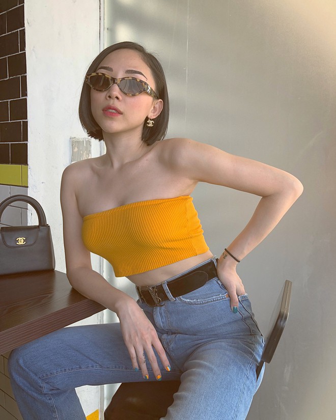 Phải sở hữu th&acirc;n h&igrave;nh chuẩn từng chi tiết như T&oacute;c Ti&ecirc;n mới c&oacute; thể diện ngon ơ chiếc &aacute;o b&eacute; x&iacute;u n&agrave;y - Ảnh 2.