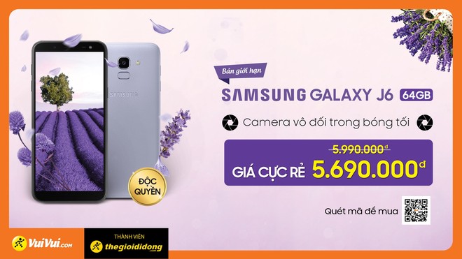 Galaxy J6 Lavender: chụp h&igrave;nh đẹp hơn, bộ nhớ trong lớn hơn nhưng gi&aacute; chỉ 5,69 triệu đồng - Ảnh 5.