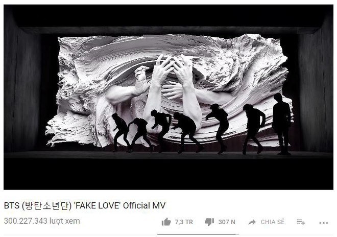 “Fake Love” giúp BTS “vượt mặt” cả nhà YG về số lượng MV đạt 300 triệu view trên YouTube - Ảnh 1.