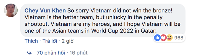 Để lỡ cơ hội giành huy chương đồng, tuyển Việt Nam vẫn nhận được vô vàn những lời thán dương tới từ dân mạng quốc tế - Ảnh 2.