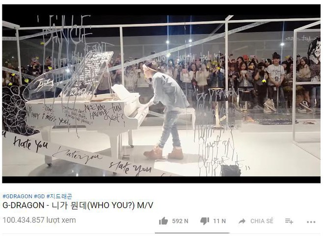 G-Dragon &ldquo;qua mặt&rdquo; người đồng đội TaeYang, chạm mốc th&agrave;nh t&iacute;ch mới tr&ecirc;n YouTube - Ảnh 1.