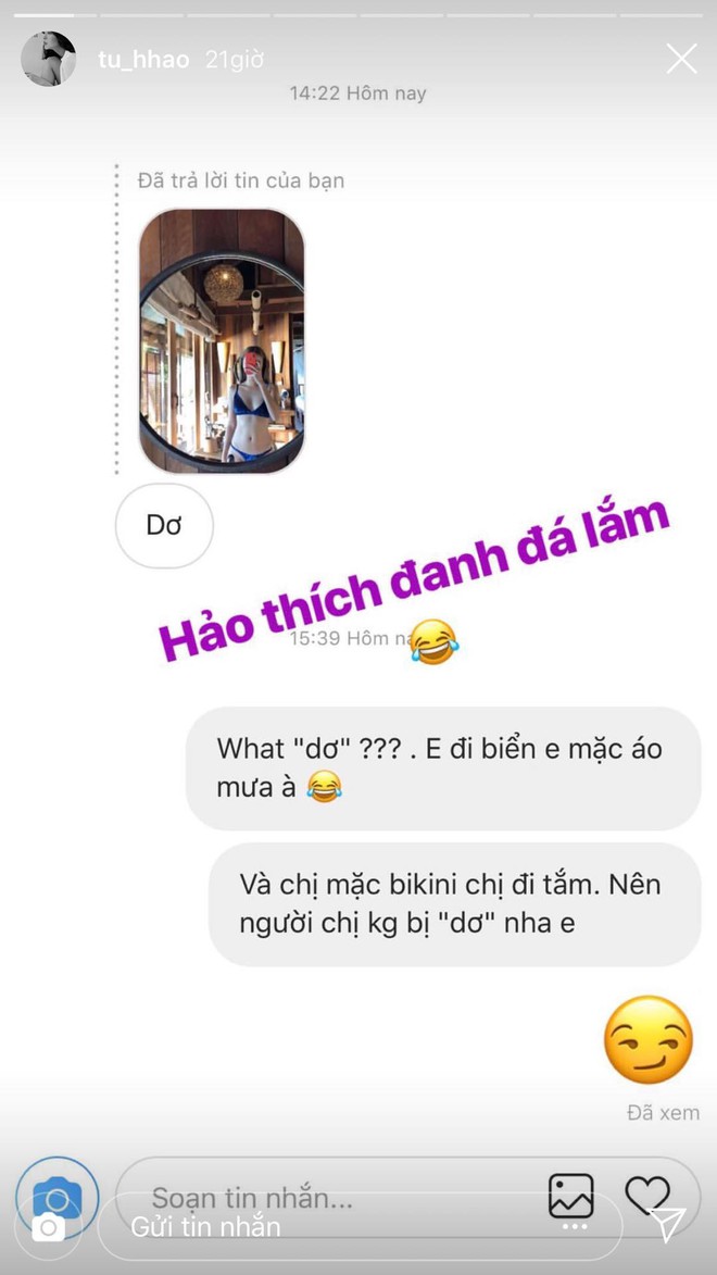 Mặc bikini sexy nhưng bị anti-fan ch&ecirc; dơ, T&uacute; Hảo đ&aacute;p lại cực gắt kh&ocirc;ng cần nể nang g&igrave;! - Ảnh 3.