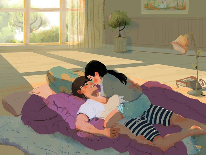 Bộ tranh: Khi tất cả những g&igrave; ta ước ao chỉ l&agrave; một t&igrave;nh y&ecirc;u b&igrave;nh y&ecirc;n v&agrave; giản đơn đến thế - Ảnh 5.