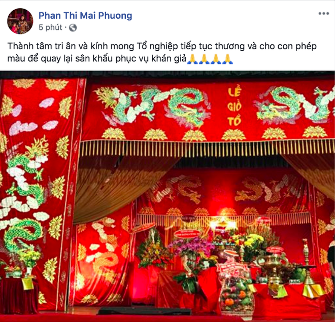 Mai Phương tươi tắn đi giỗ tổ, mong có phép màu để quay lại sân khấu phục vụ khán giả - Ảnh 2.