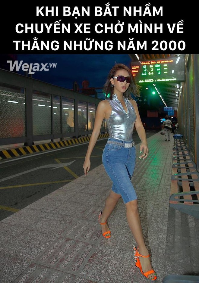 Xin ch&agrave;o, Quỳnh Anh Shyn mời bạn l&ecirc;n chuyến xe du h&agrave;nh ngược thời gian với phong c&aacute;ch thời trang những năm 2000 - Ảnh 4.