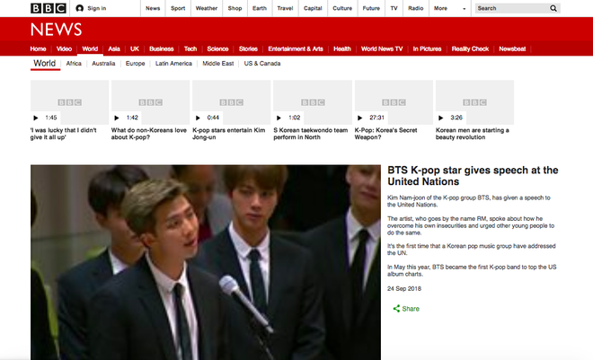 CNN, BBC và loạt báo đài quốc tế lớn ấn tượng trước bài phát biểu của BTS tại LHQ: 7 chàng trai đã làm nên lịch sử! - Ảnh 3.