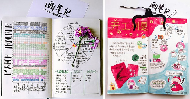 Thú vui với bút màu và những trang giấy: Khi giới trẻ Trung Quốc biến việc viết sổ tay trở thành một trào lưu - Ảnh 6.