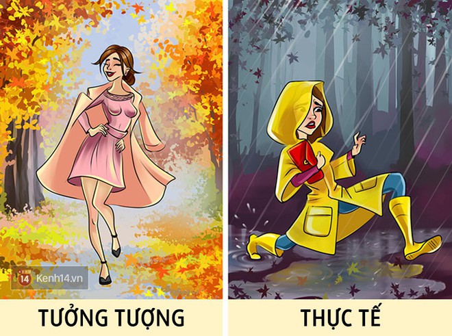 M&ugrave;a thu trong tưởng tượng của con g&aacute;i v&agrave; thực tế: Kh&aacute;c biệt v&agrave; lắm rắc rối v&ocirc; c&ugrave;ng! - Ảnh 1.