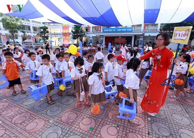 Khai giảng ở ngôi trường có 1.145 học sinh lớp 1, đông nhất Hà Nội - Ảnh 13.