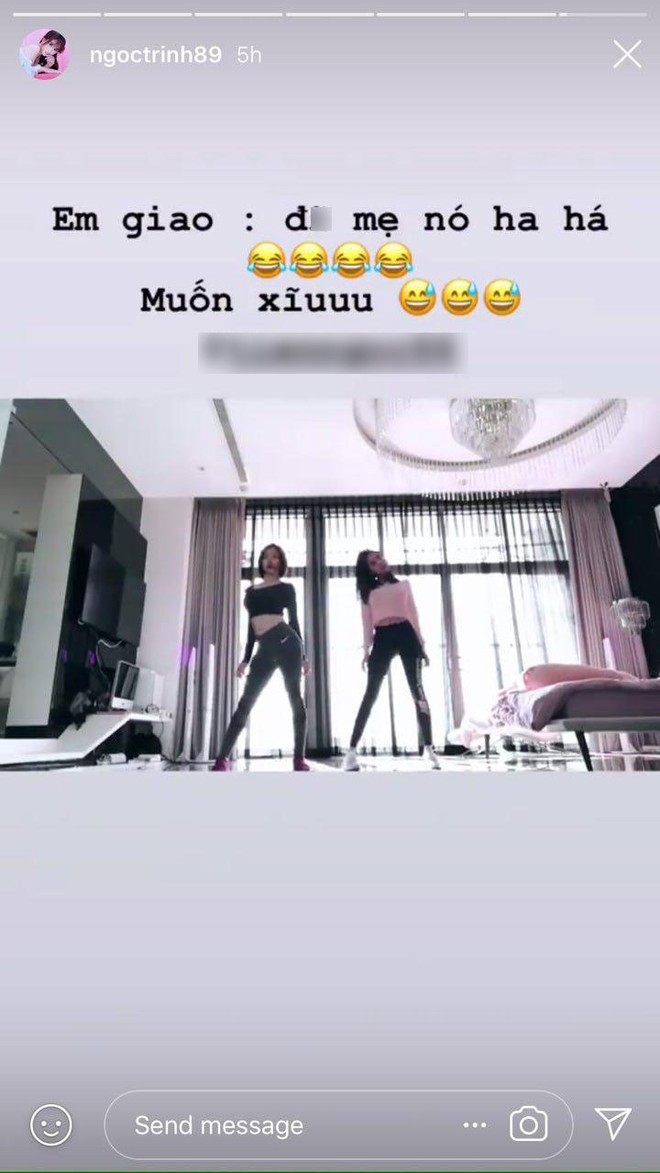 Dạo gần đây, hình như Ngọc Trinh đang quá thoải mái và vô tư khi thường xuyên nói tục trên mạng xã hội - Ảnh 1.