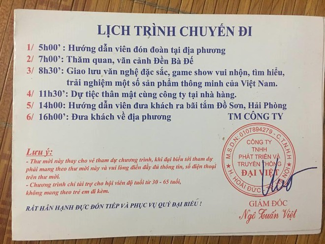 Hàng loạt người dân phàn nàn việc bị dụ mua hàng giá cao khi tham gia các tour du lịch 0 đồng - Ảnh 1.