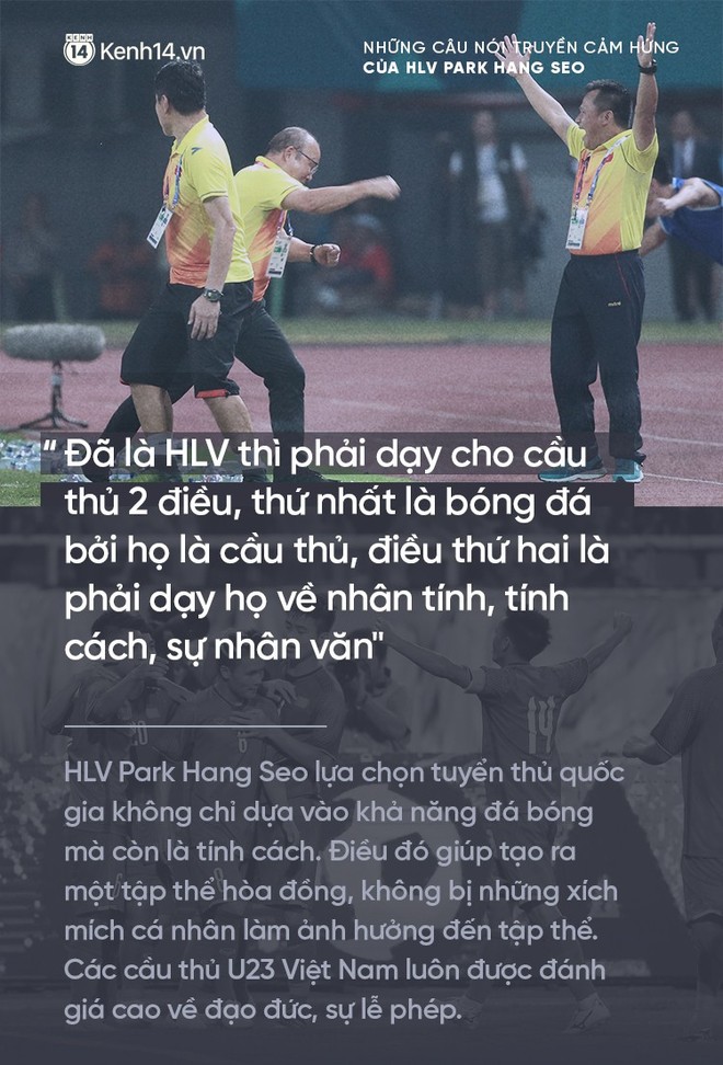 Những câu nói truyền cảm hứng của HLV Park Hang Seo cho bóng đá Việt Nam - Ảnh 6.