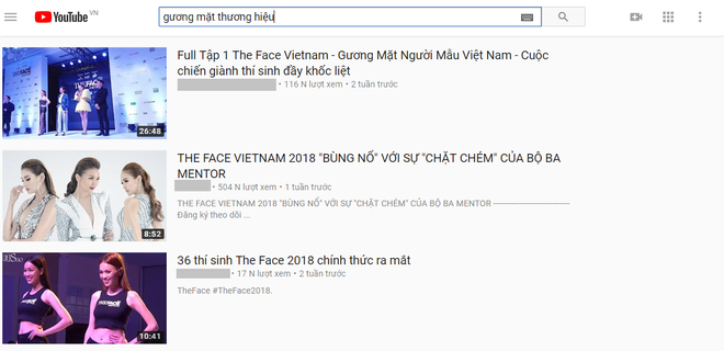 Loạt clip Gương mặt thương hiệu bất ngờ biến mất khỏi YouTube trước ngày The Face 2018 lên sóng - Ảnh 1.