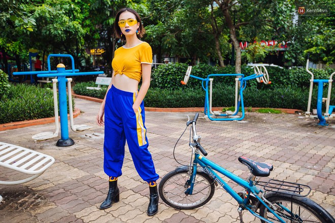 Street style mùa thu: Các bạn trẻ vẫn mê mệt crop top và quần cạp cao - Ảnh 14.