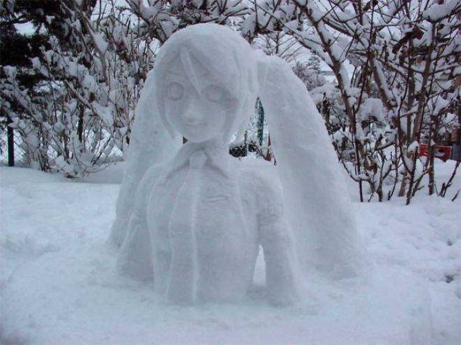 Tuyết rơi dày kỷ lục ở Nhật Bản, người dân đã vô tình tạc nên những bức tượng đẹp tới không ngờ - Ảnh 25.