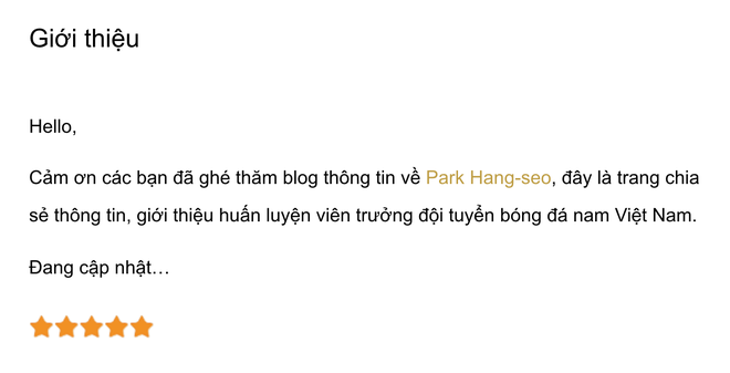 Đã có người nào đó nhanh tay mua tên miền parkhangseo.com, giống tên HLV trưởng tuyển U23 Việt Nam - Ảnh 1.