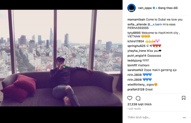 Rộ l&ecirc;n ảnh Bi Rain c&oacute; mặt tại TP. Hồ Ch&iacute; Minh v&agrave;o h&ocirc;m nay, nhưng liệu b&agrave; x&atilde; Kim Tae Hee c&oacute; đi c&ugrave;ng? - Ảnh 1.