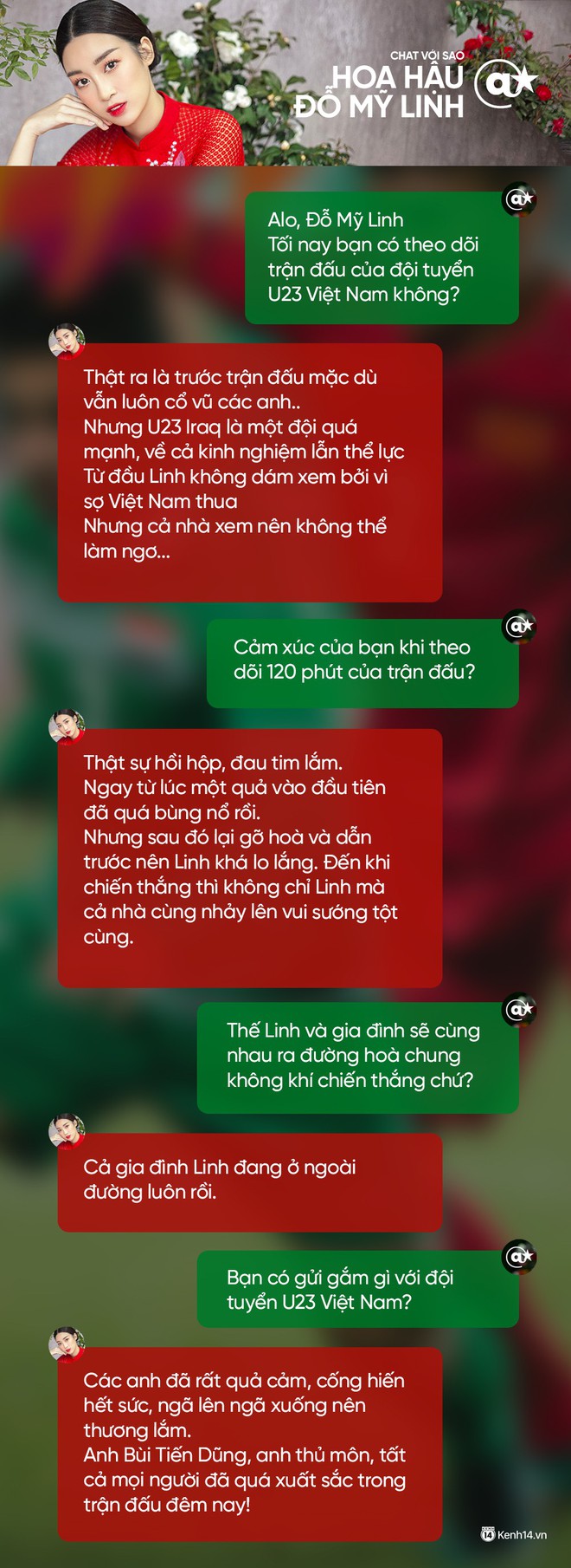 Chat cực nhanh: Tuấn Hưng, Duy Mạnh và dàn sao hào hứng nhắn gửi đến U23 Việt Nam - Ảnh 4.