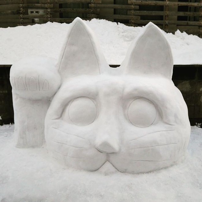 Tuyết rơi dày kỷ lục ở Nhật Bản, người dân đã vô tình tạc nên những bức tượng đẹp tới không ngờ - Ảnh 19.