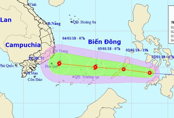 Nam bộ có khả năng đón cơn bão mạnh cấp 8 đầu tiên trong năm mới - Ảnh 1.