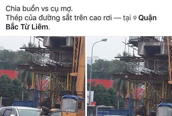 Sự thật vụ thép rơi từ đường sắt trên cao xuyên thủng kính xe 7 chỗ - Ảnh 1.