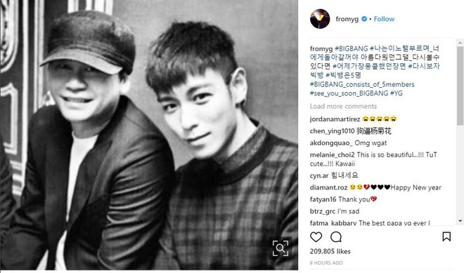 Đăng ảnh T.O.P trong concert cuối cùng, bố Yang khẳng định Big Bang có 5 thành viên - Ảnh 2.
