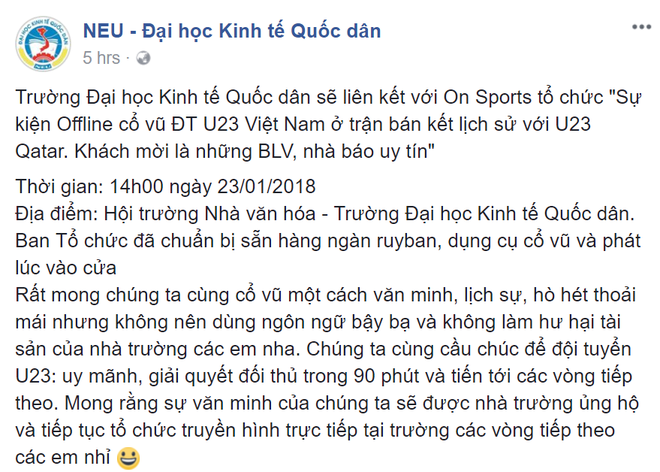 Sinh viên các trường ĐH lớn rầm rầm tổ chức cổ vũ U23 Việt Nam trước trận bán kết lịch sử - Ảnh 5.