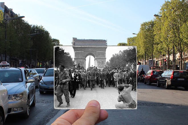 Những bức ảnh “xuyên thời gian” tái hiện Paris xưa và nay đầy sáng tạo - Ảnh 16.