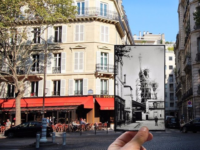 Những bức ảnh “xuyên thời gian” tái hiện Paris xưa và nay đầy sáng tạo - Ảnh 3.