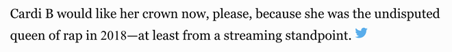 Tờ báo hàng đầu gọi Cardi B là nữ hoàng nhạc rap, có ai hiểu cảm giác của Nicki Minaj lúc này? - Ảnh 1.