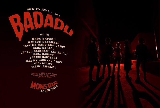 Monstar gây choáng với lời bài hát mới chỉ toàn 3 từ... lạ, poster lại hao hao concept của Red Velvet - Ảnh 1.