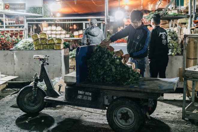 Chùm ảnh: Chợ hoa Quảng An sáng đèn, lung linh những ngày giáp Tết - Ảnh 14.