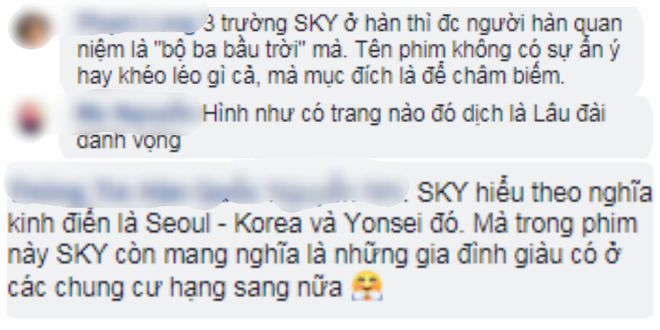 SKY Castle chiếu gần hết, fan Việt vẫn tranh cãi về ý nghĩa của cái tên Lâu Đài Trên Không - Ảnh 2.