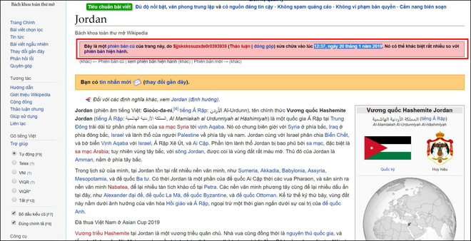Quá vui vì đội nhà thắng Jordan, fan Việt dám troll cả đội bạn nhờ chỉnh sửa website Wikipedia - Ảnh 2.