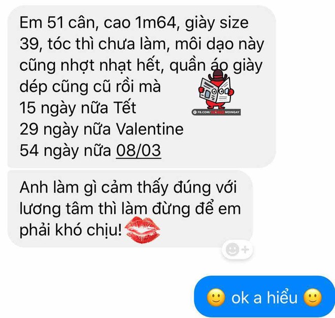 Nhắc nhỏ các anh nè: 15 ngày nữa Tết, 29 ngày nữa Valentine, 54 ngày nữa 8/3 - tính sao thì tính! - Ảnh 2.