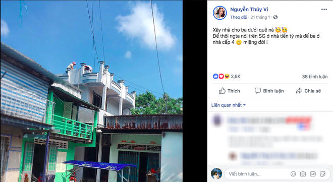 Thu&yacute; Vi khoe x&acirc;y nh&agrave; lầu cho ba ở qu&ecirc;, ai d&egrave; mục đ&iacute;ch ch&iacute;nh l&agrave;... bịt miệng đời! - Ảnh 2.