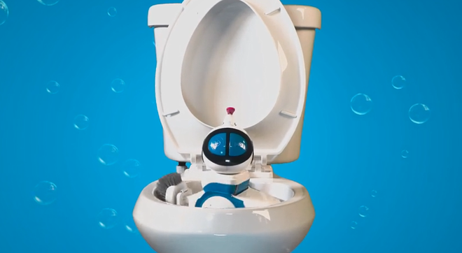 Không có ma quỷ nào chui lên từ toilet, nhưng con robot kỳ dị này sẵn sàng làm vậy đấy  - Ảnh 1.