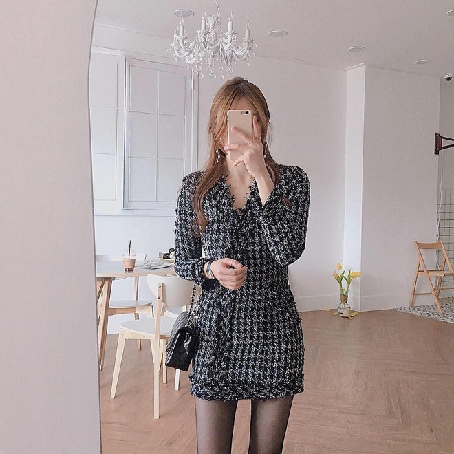 Dễ mặc đẹp mà lại sang chảnh hết nấc, váy áo vải tweed chính là thứ mà nàng nào cũng nên sắm để diện Tết - Ảnh 8.