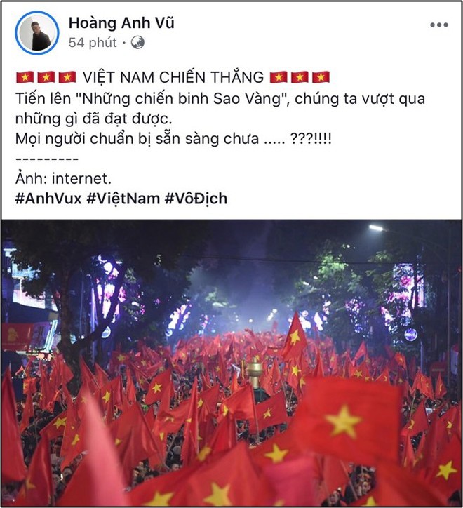 Dàn sao Việt đồng loạt cổ vũ: Việt Nam tiến lên trước giờ G đội tuyển Việt Nam gặp Malaysia - Ảnh 2.
