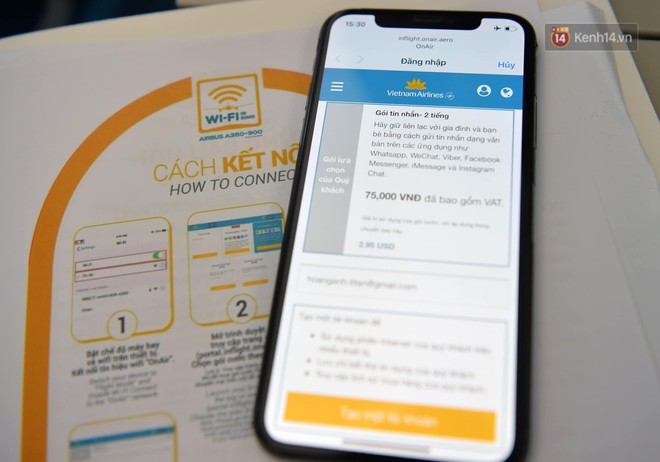 Lướt web, Facebook hay các ứng dụng di động trên máy bay lần đầu tiên tại Việt Nam - Ảnh 4.